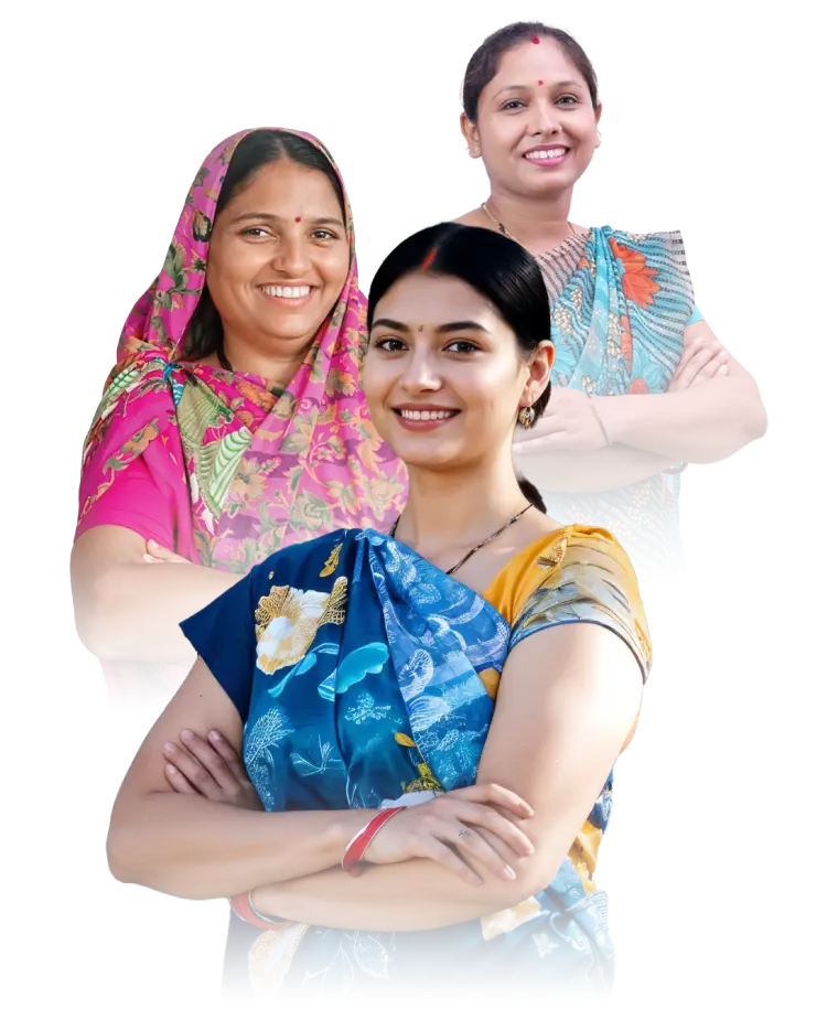 Confident women entrepreneurs supported by SMBG