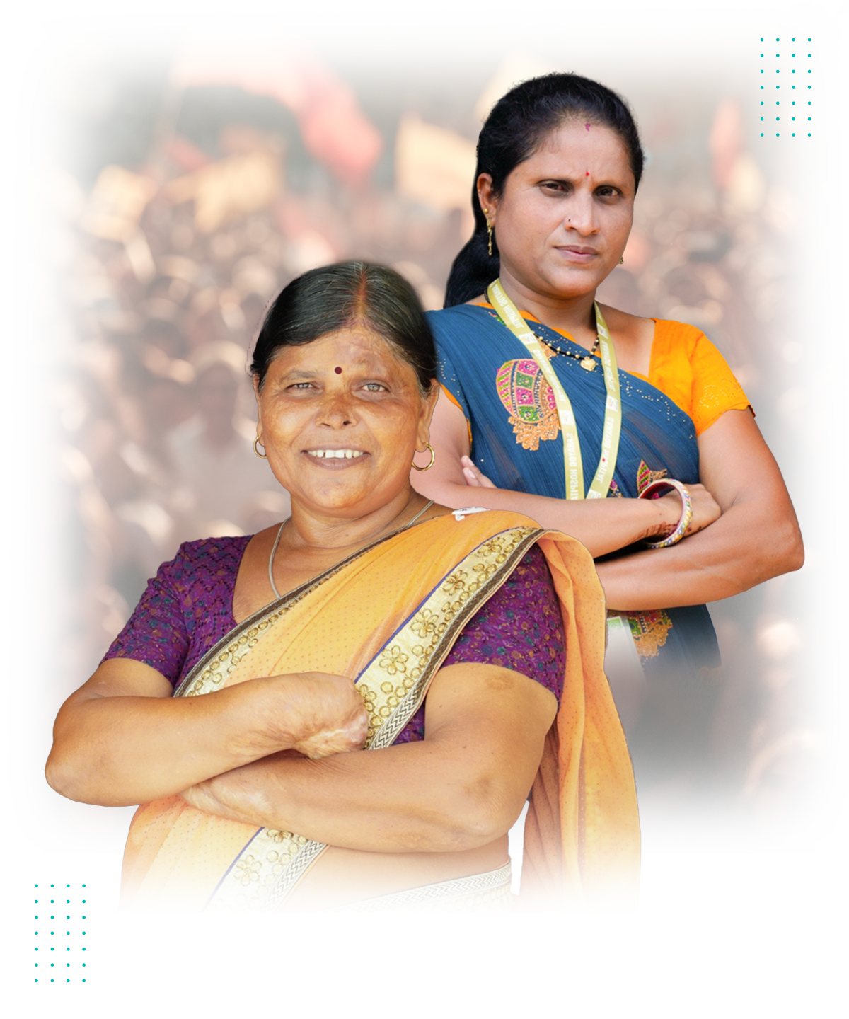 Confident women entrepreneurs supported by SMBG
