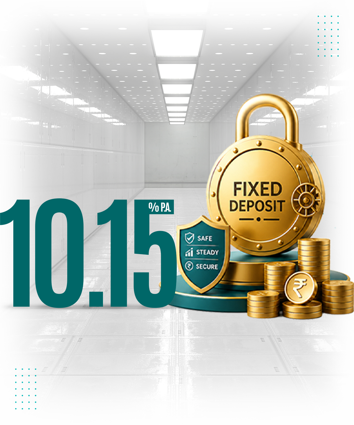 Fixed Deposit account overview on mobile banking app