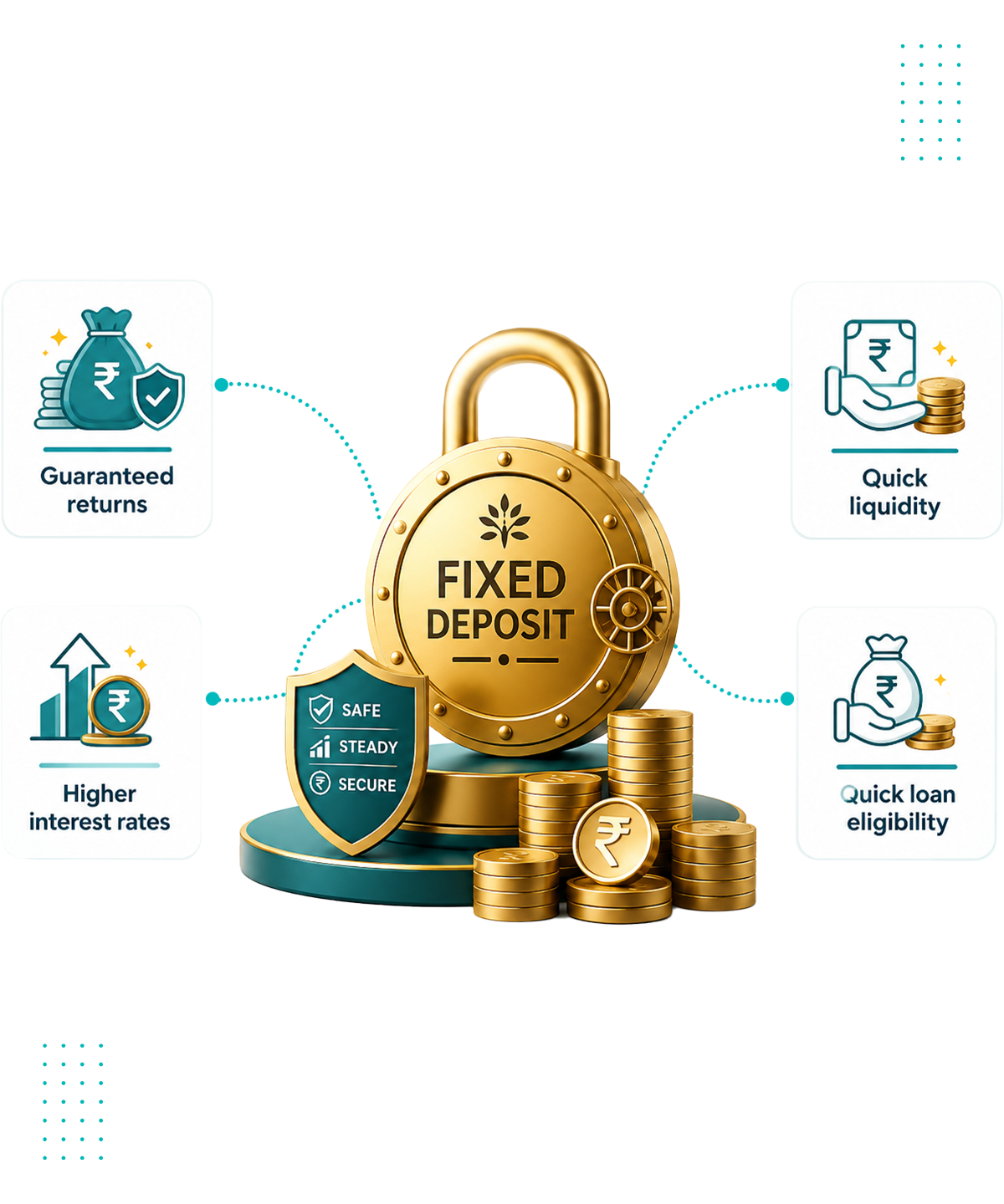 Fixed Deposit account overview on mobile banking app